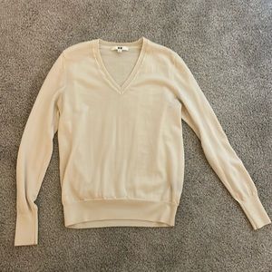 Cream knit long sleeve